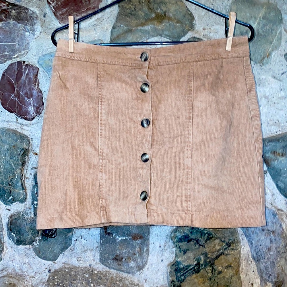 Rio of Stars corduroy button skirt